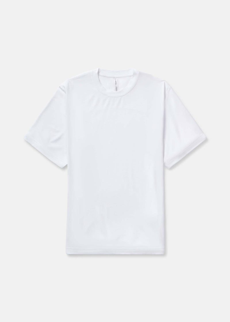 ThinkFast Vent Shortsleeve in white, featuring breathable mesh back for high-sweat recreation activities.