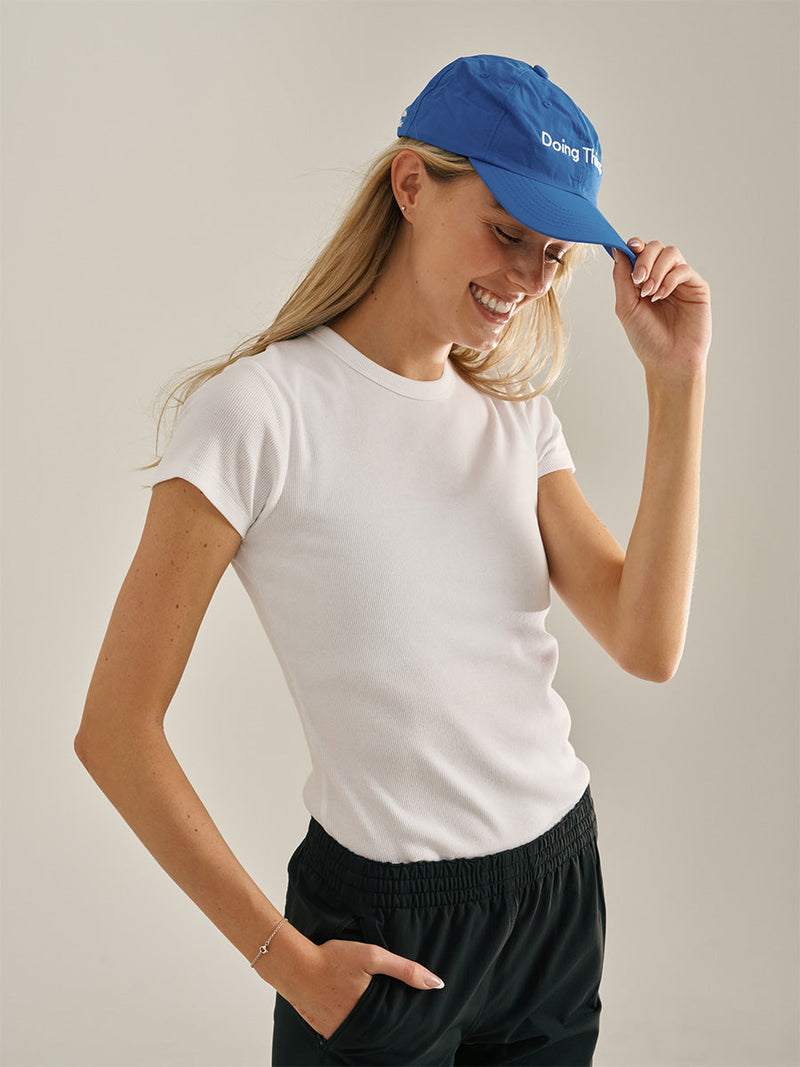 Everyday Rib Baby Tee_Brilliant White