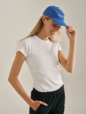 Everyday Rib Baby Tee_Brilliant White