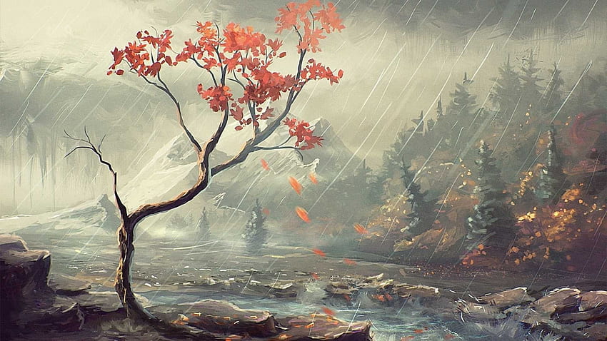 rain art