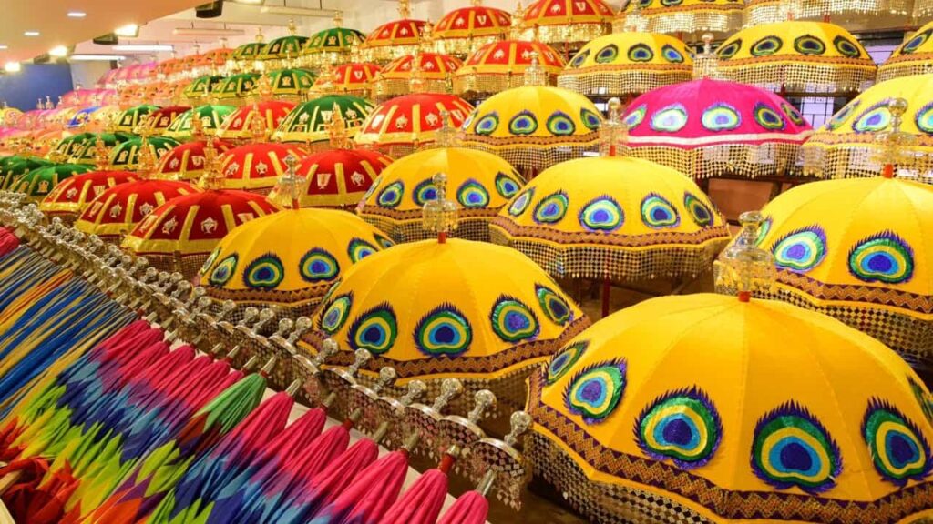 thrissur pooram crafted umbrella