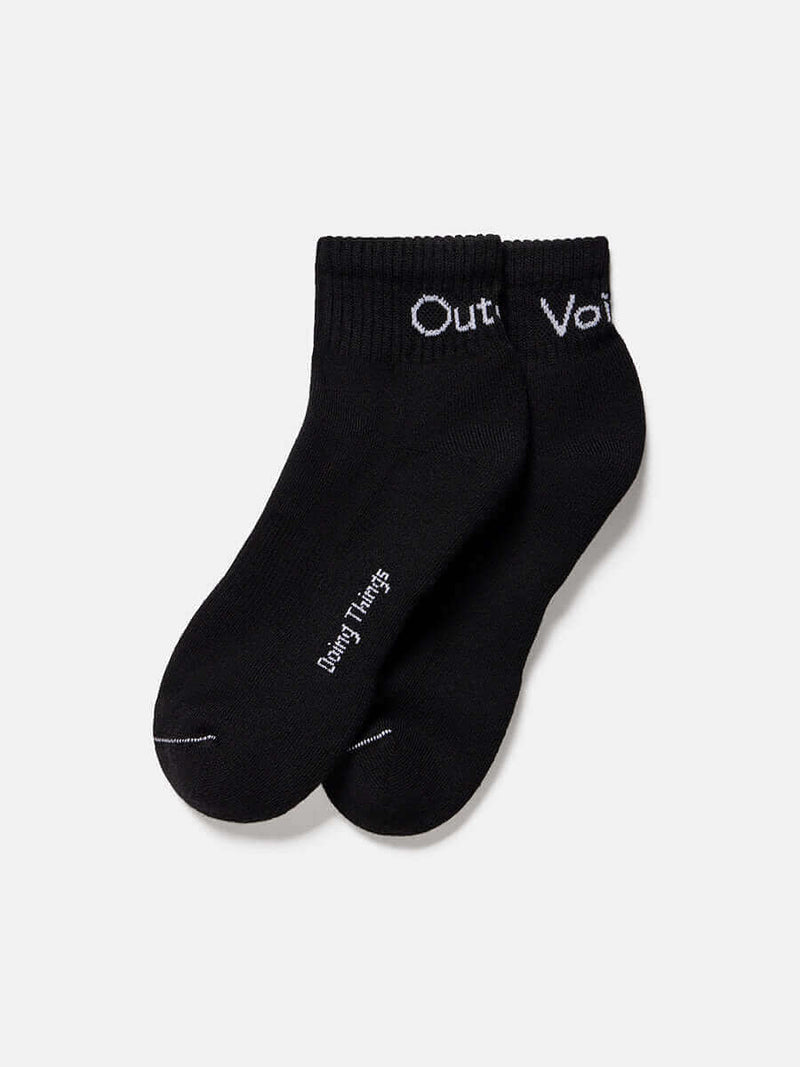 OV Rec Ankle Sock CL in black color, featuring comfortable fabric and stylish design for everyday wear.